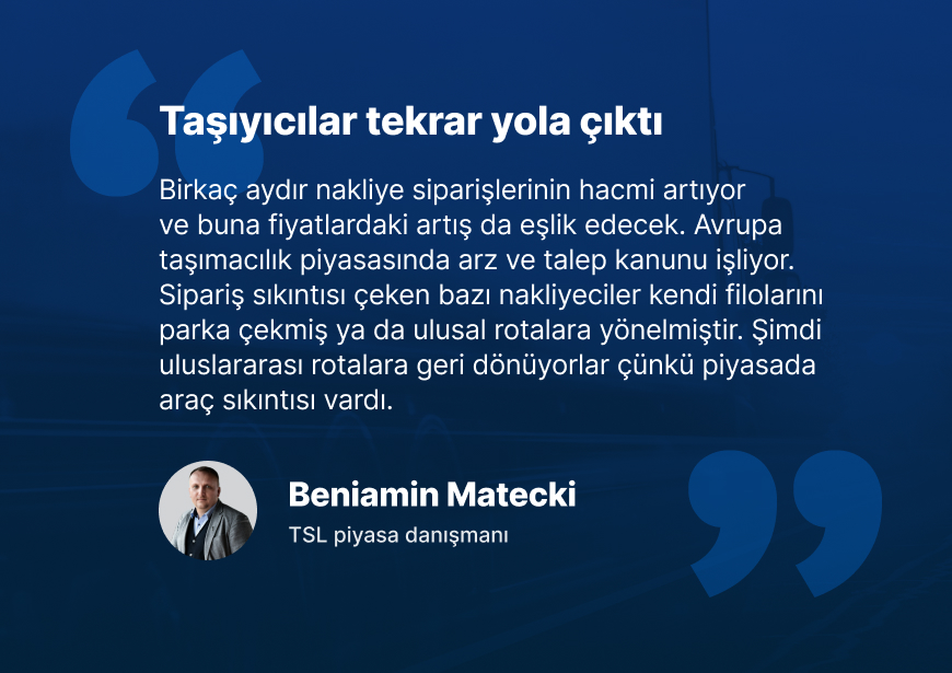 Taşıyıcılar tekrar yola çıktı 