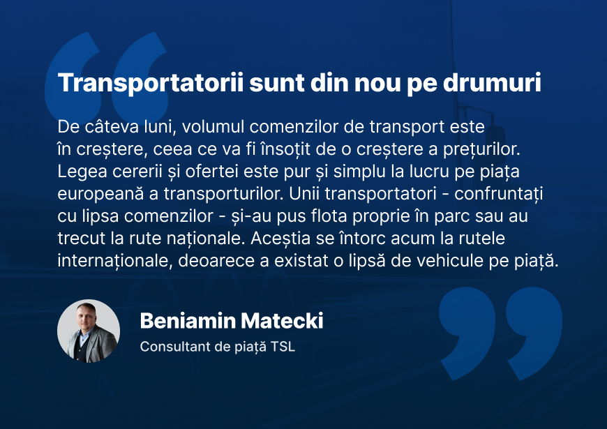 Transportatorii sunt din nou pe drumuri 