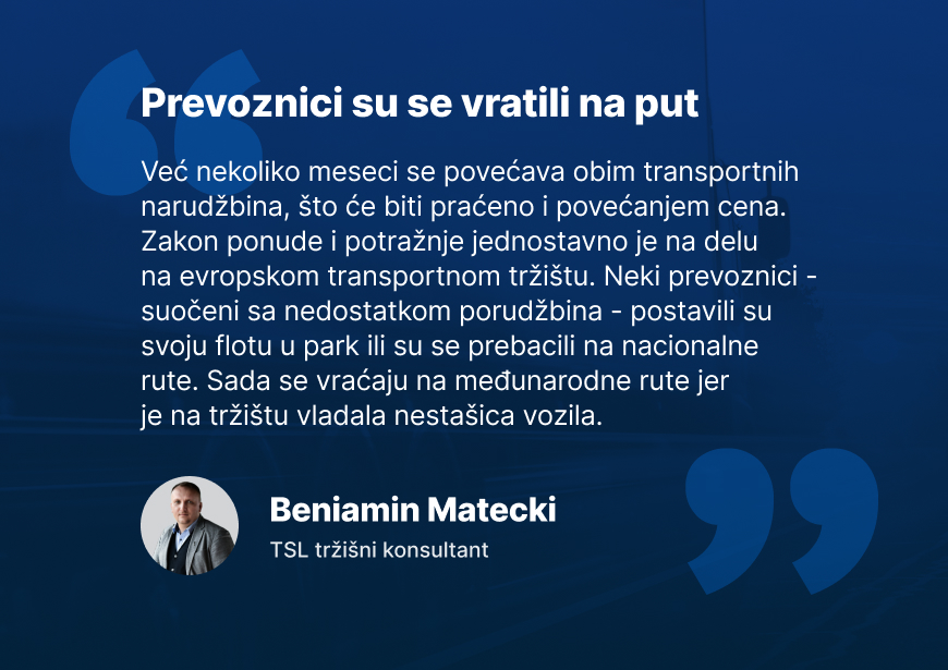 Prevoznici su se vratili na put 