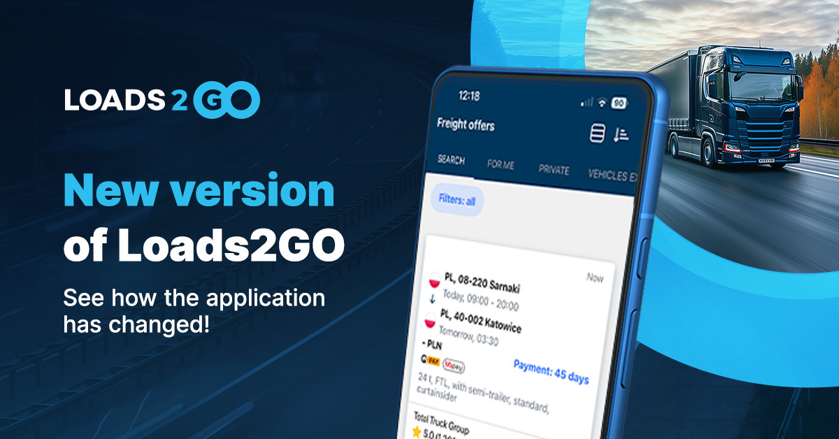 New version of Loads2GO - Trans For Carriers
