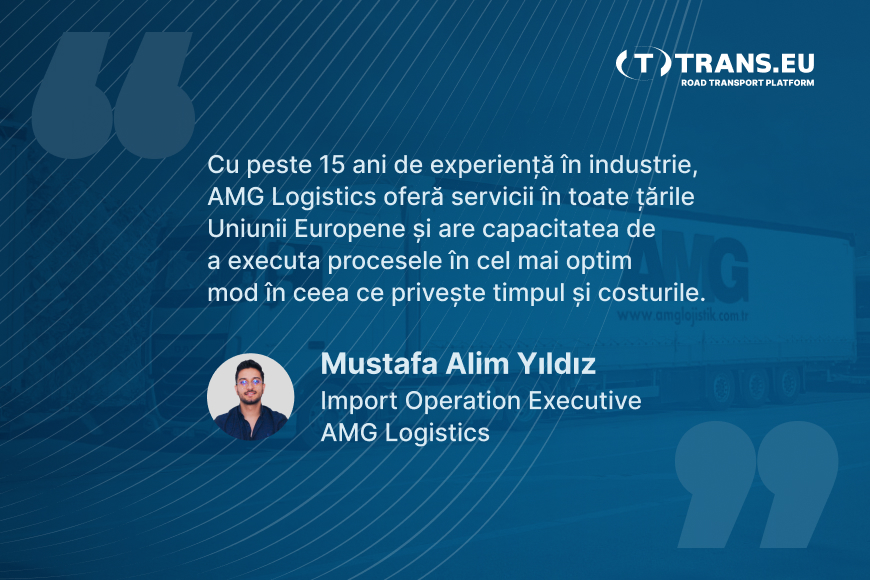 Vă puteți prezenta pe dumneavoastră și AMG Logistics? În ce țări activați?