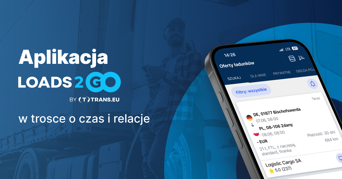 Aplikacja Loads2GO – w trosce o czas i relacje - Trans For Carriers