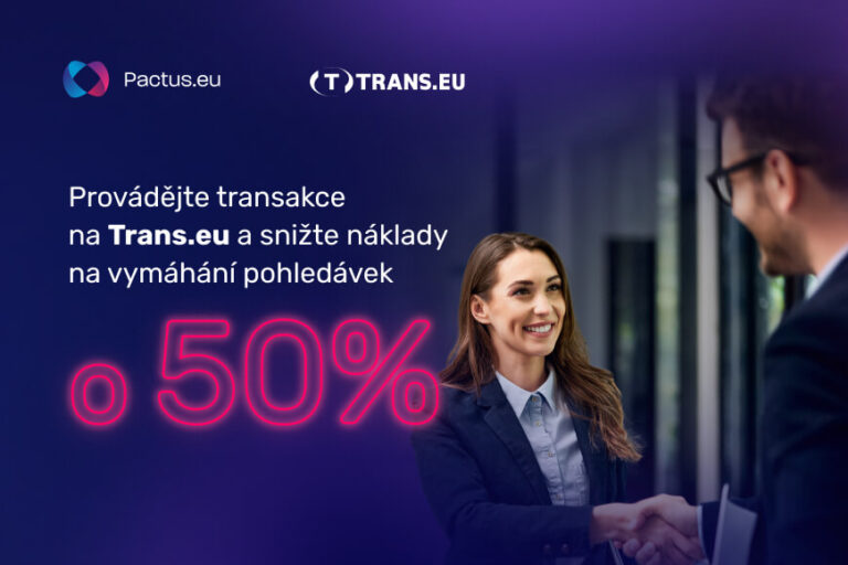 Poloviční cena za transakce – jedna z výhod provádění formálních transakcí na Trans.eu