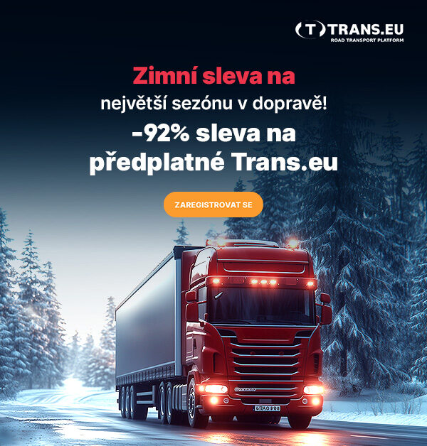 Zimní sleva na největší sezónu v dopravě! 92% sleva na předplatné Trans.eu