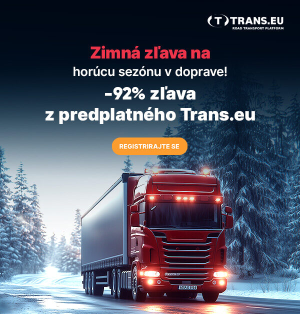 Zimná zľava na horúcu sezónu v doprave! 92% zľava z predplatného Trans.eu