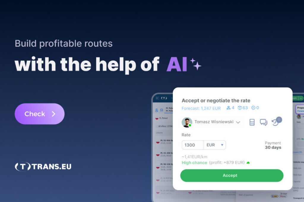 Build profitable routes with the help of AI - Trans For Carriers